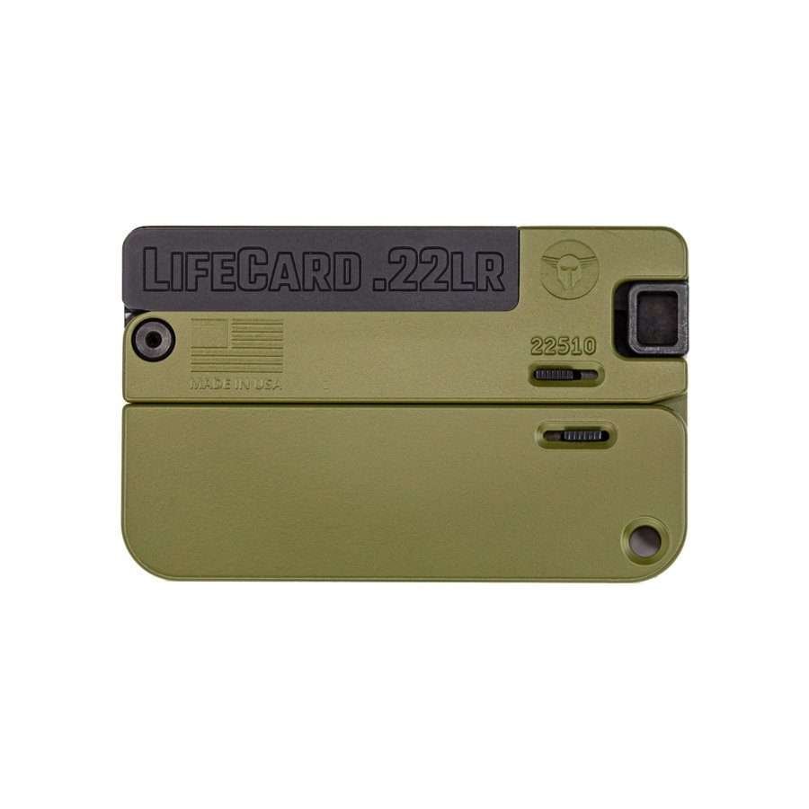 LIFECARD .22LR / ALL ALUMINUM – NOVESKE BAZOOKA GREEN